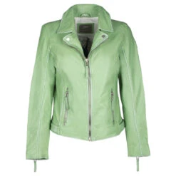 Gipsy (by Mauritius) Damen Lederjacke Loreen Pale Green