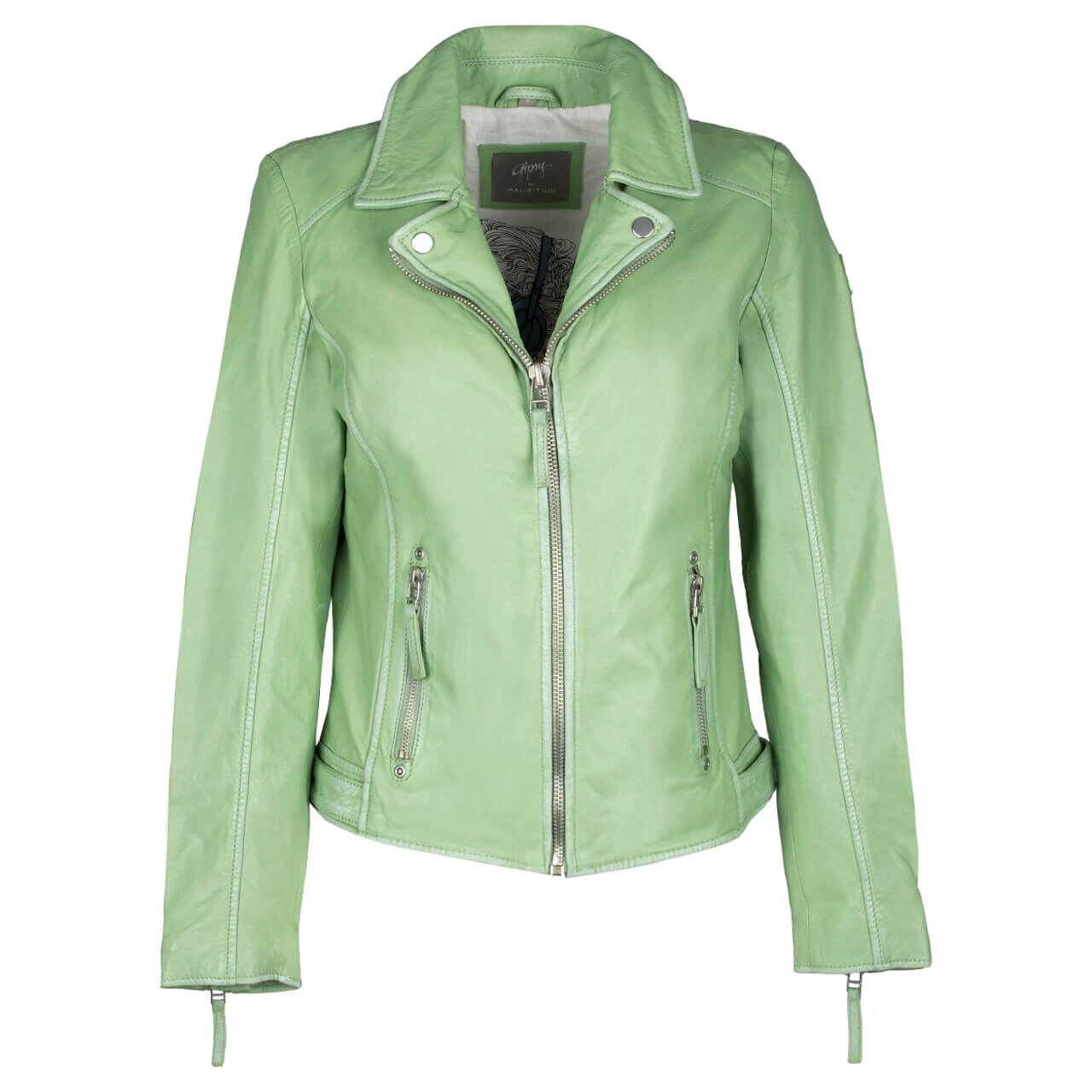 Gipsy (by Mauritius) Damen Lederjacke Loreen Pale Green 3 Gipsy (by Mauritius) Damen Lederjacke Loreen Pale Green