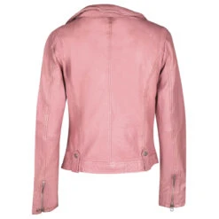 Gipsy (by Mauritius) Damen Lederjacke Faible Light Pink -Wellensteyn Shop Gipsy biker lederjacke pink 9680 hinten