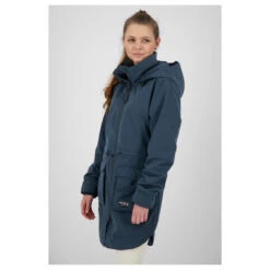 Alife And Kickin Damen Parka Melody Marine -Wellensteyn Shop alife and kickin parka melody marine 5500 ansicht model seitlich