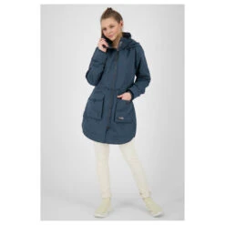 Alife And Kickin Damen Parka Melody Marine -Wellensteyn Shop alife and kickin parka melody marine 5500 ansicht model vorn