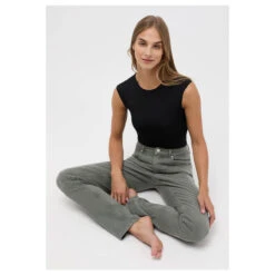 Angels Cici Jeans Past Olive Used -Wellensteyn Shop angels jeans cici gruen 5285 ansicht front