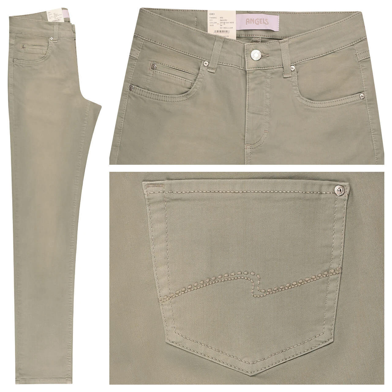 Angels Cici Jeans Jade Green Used 3 Angels Cici Jeans Jade Green Used