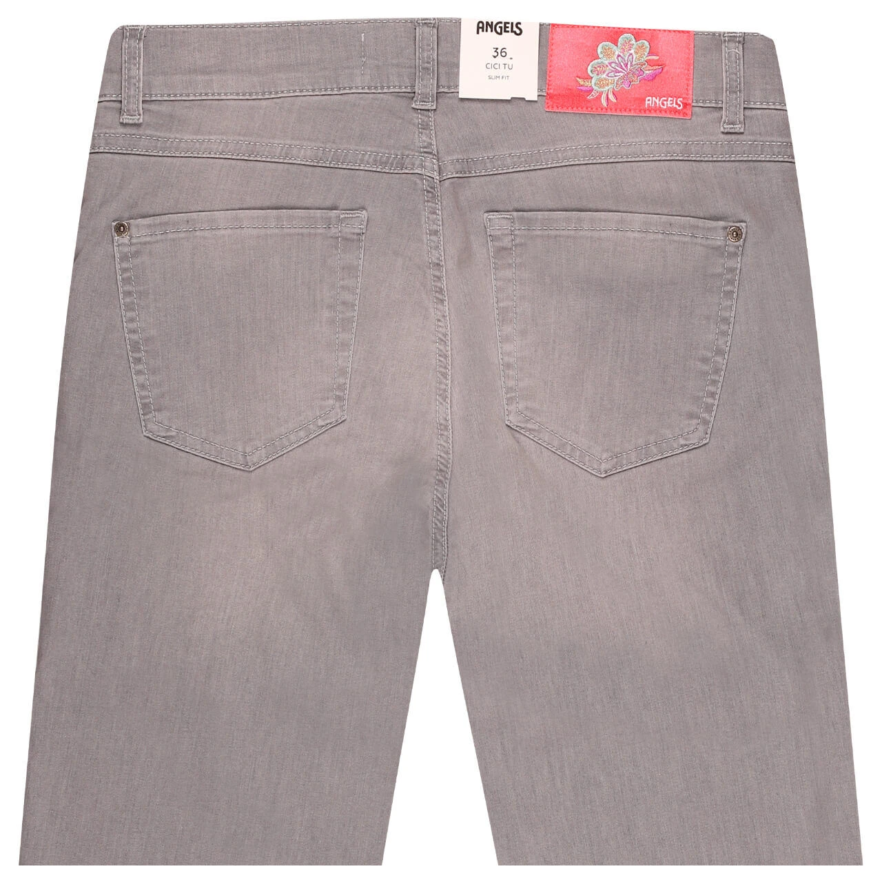 Angels Cici TU Tape 3/4 Jeans Light Grey Used Buffi 4 Angels Cici TU Tape 3/4 Jeans Light Grey Used Buffi – Bild 2