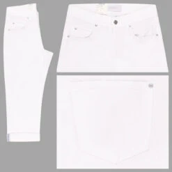 Angels Cici TU Tape 3/4 Jeans White