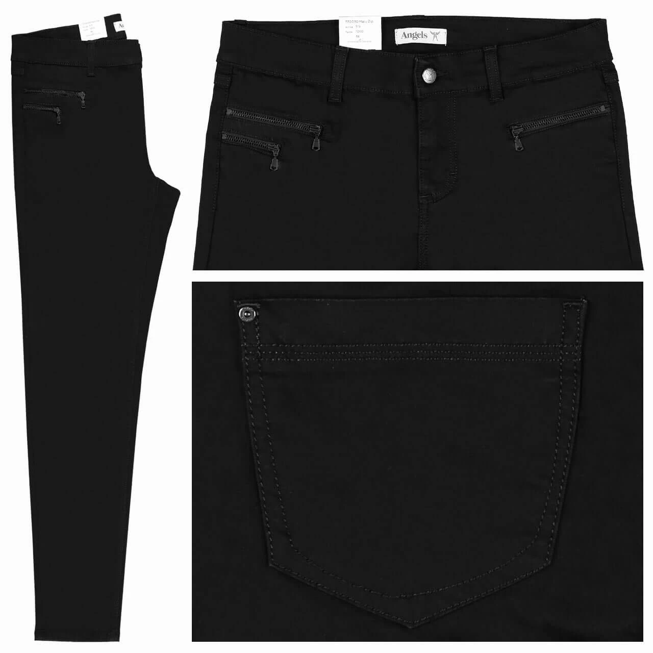 Angels Malu Zip Jeans Black 3 Angels Malu Zip Jeans Black