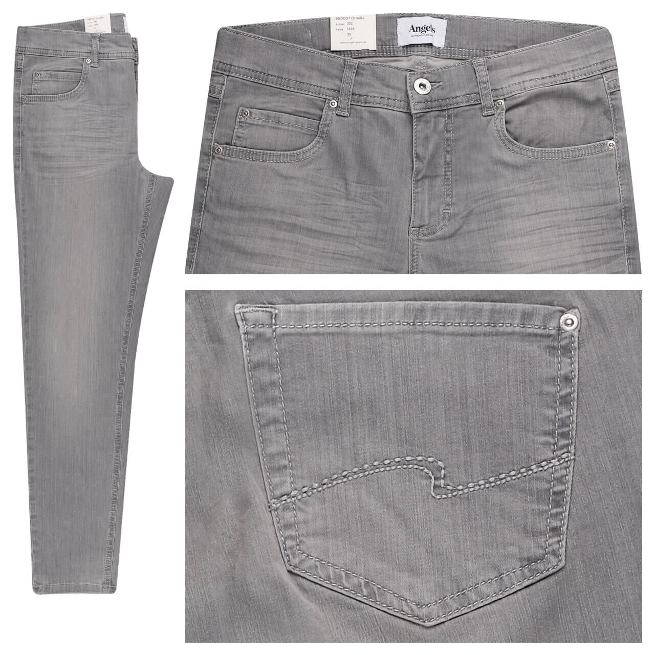 Angels Ornella 7/8 Jeans Light Grey Used Buffi 3 Angels Ornella 7/8 Jeans Light Grey Used Buffi