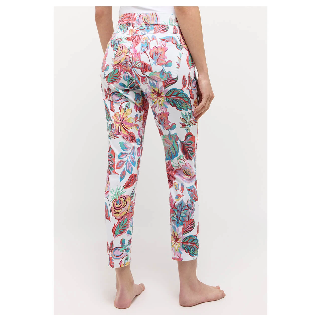 Angels Ornella 7/8 Baumwollhose Raspberry Ice Cream Leaf Print 8 Angels Ornella 7/8 Baumwollhose Raspberry Ice Cream Leaf Print – Bild 6