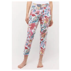 Angels Ornella 7/8 Baumwollhose Raspberry Ice Cream Leaf Print 14 Angels Ornella 7/8 Baumwollhose Raspberry Ice Cream Leaf Print -Wellensteyn Shop angels jeans ornella 7 8 raspberry ice cream 8589 model vorne