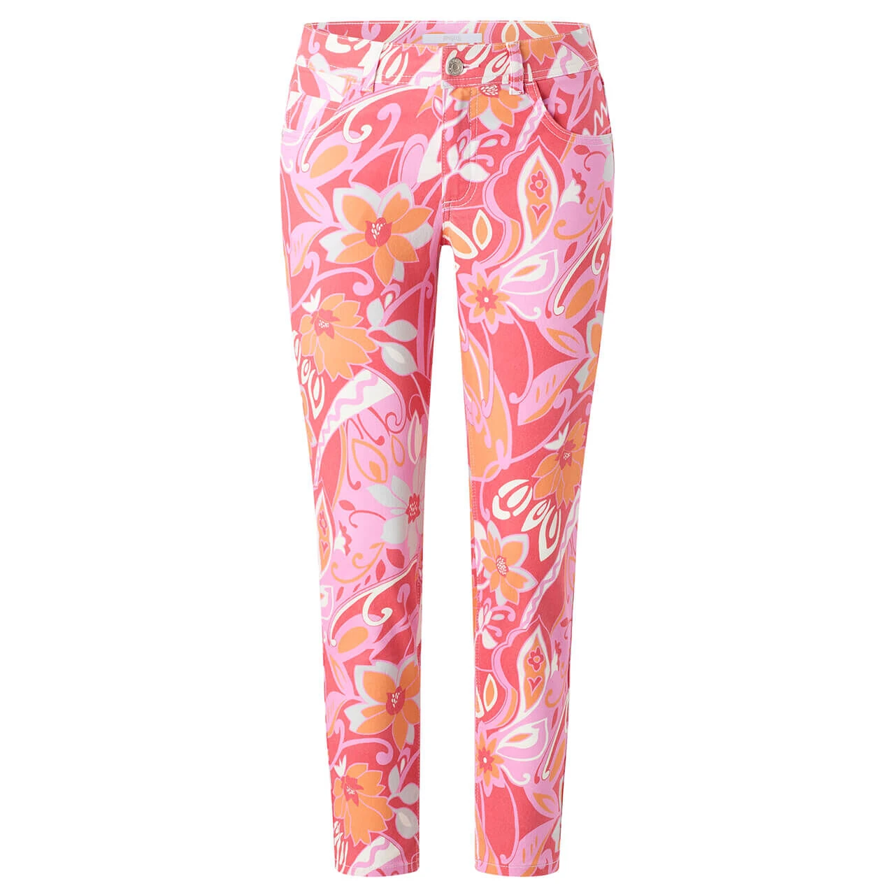 Angels Ornella 7/8 Baumwollhose Coral Printed 5 Angels Ornella 7/8 Baumwollhose Coral Printed – Bild 3