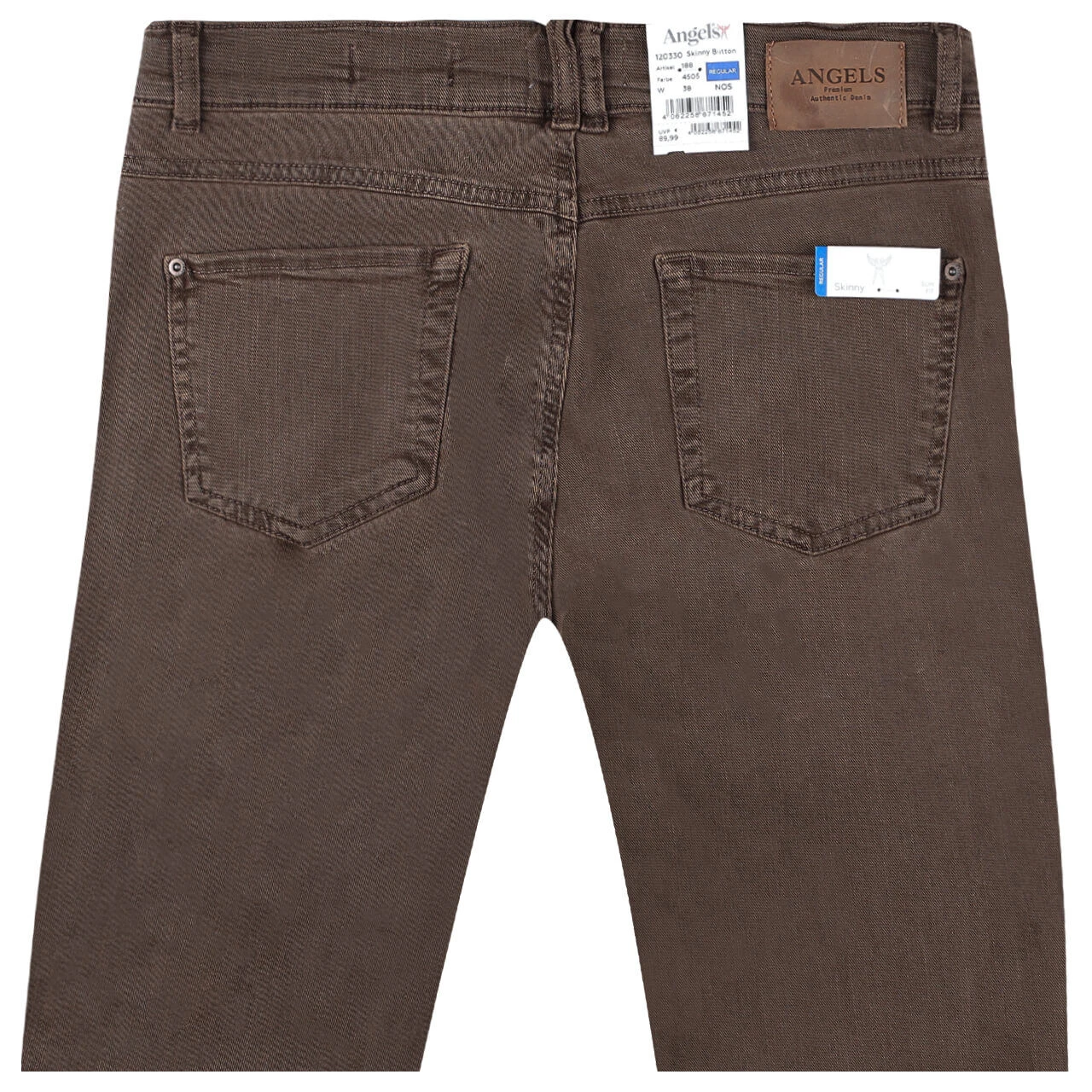 Angels Skinny Button Jeans Dark Terra Used 4 Angels Skinny Button Jeans Dark Terra Used – Bild 2