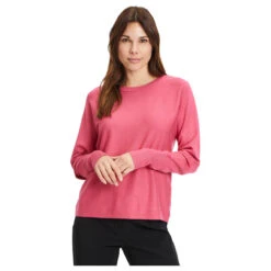 Betty Barclay Damen Pullover Sweet Raspberry -Wellensteyn Shop betty barclay 1 1 arm strickpullover rosa 4216 model vorne