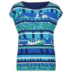 Betty Barclay Damen T-Shirt Blue Multicolor Stripes