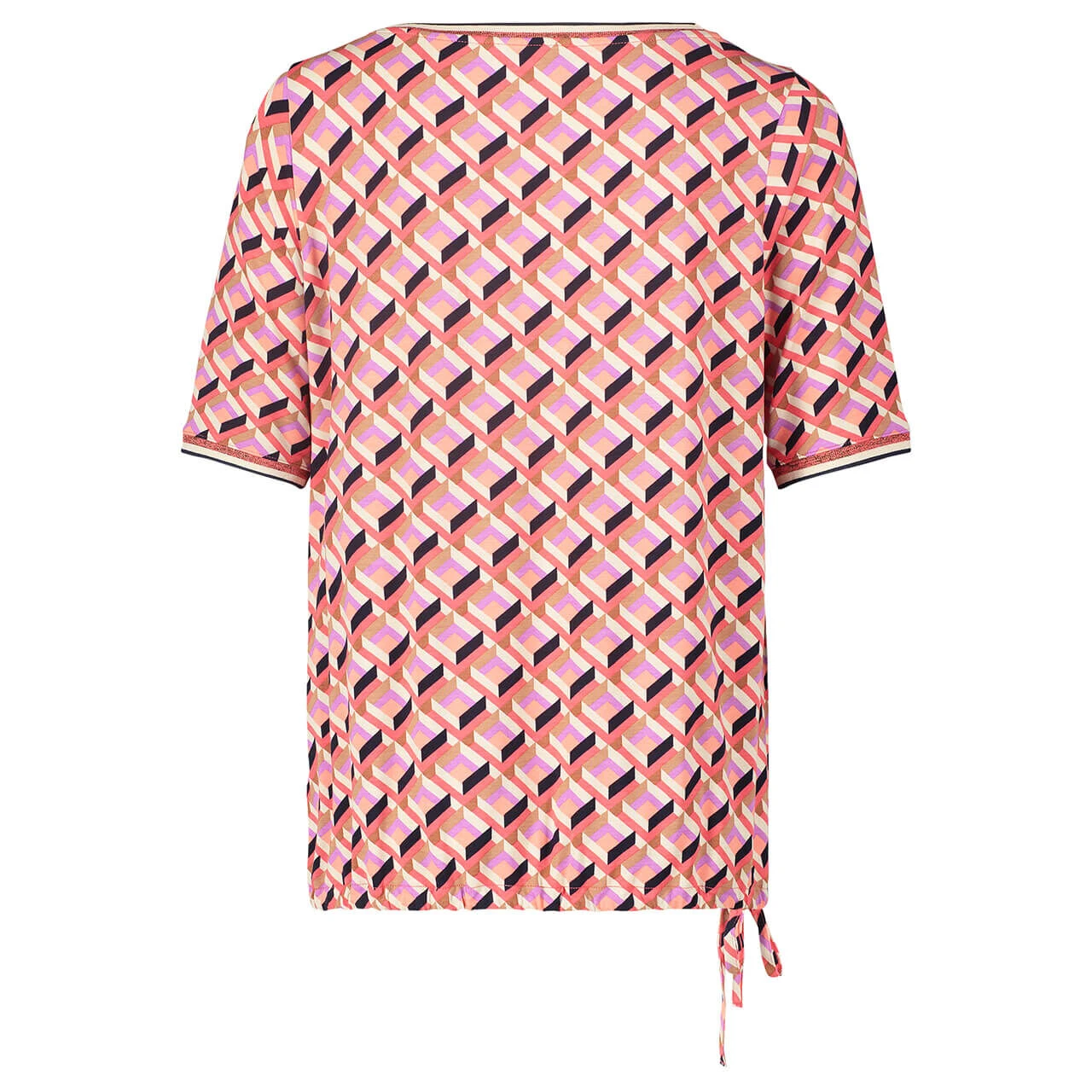 Betty Barclay Damen T-Shirt Coral Red Print 4 Betty Barclay Damen T-Shirt Coral Red Print – Bild 2