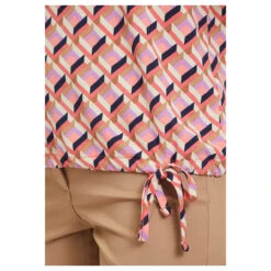 Betty Barclay Damen T-Shirt Coral Red Print 15 Betty Barclay Damen T-Shirt Coral Red Print -Wellensteyn Shop betty barclay 1 2 arm shirt kurz orange 4868 model detail