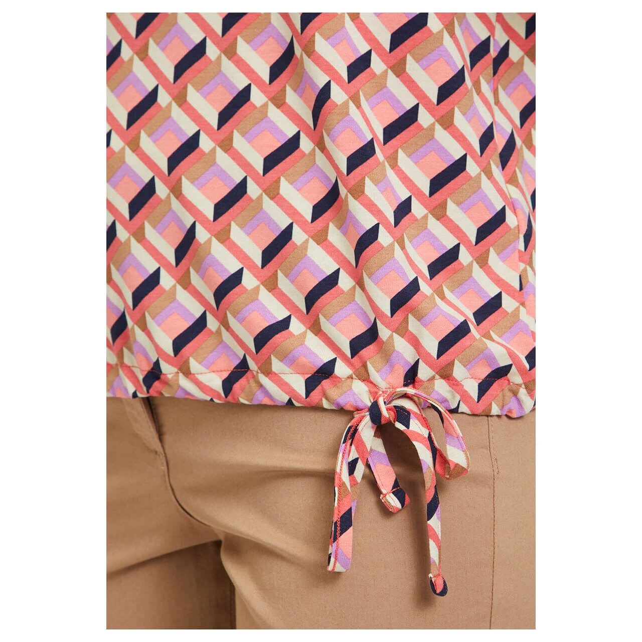 Betty Barclay Damen T-Shirt Coral Red Print 9 Betty Barclay Damen T-Shirt Coral Red Print – Bild 7