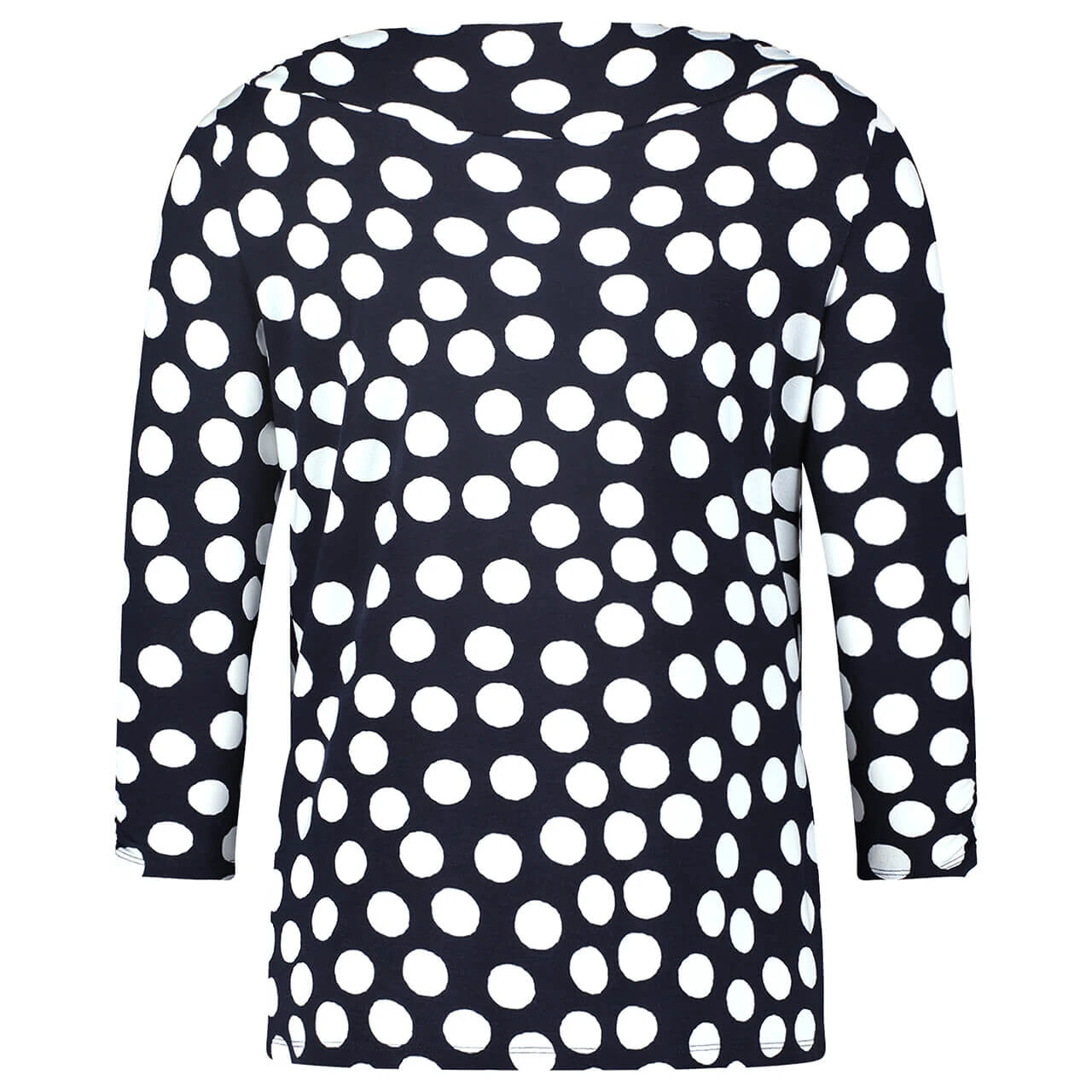 Betty Barclay 3/4 Arm Shirt Dark Blue Cream Printed 4 Betty Barclay 3/4 Arm Shirt Dark Blue Cream Printed – Bild 2