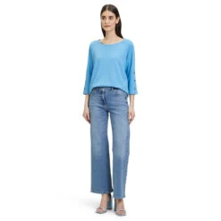 Betty Barclay Damen 3/4 Arm Sweatshirt Azure Blue 13 Betty Barclay Damen 3/4 Arm Sweatshirt Azure Blue -Wellensteyn Shop betty barclay 3 4 arm sweatshirt lang blau 8098 model