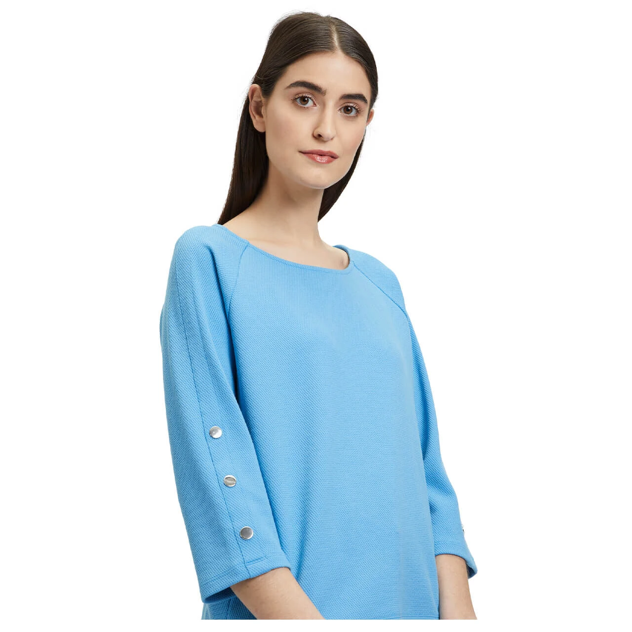 Betty Barclay Damen 3/4 Arm Sweatshirt Azure Blue 9 Betty Barclay Damen 3/4 Arm Sweatshirt Azure Blue – Bild 7