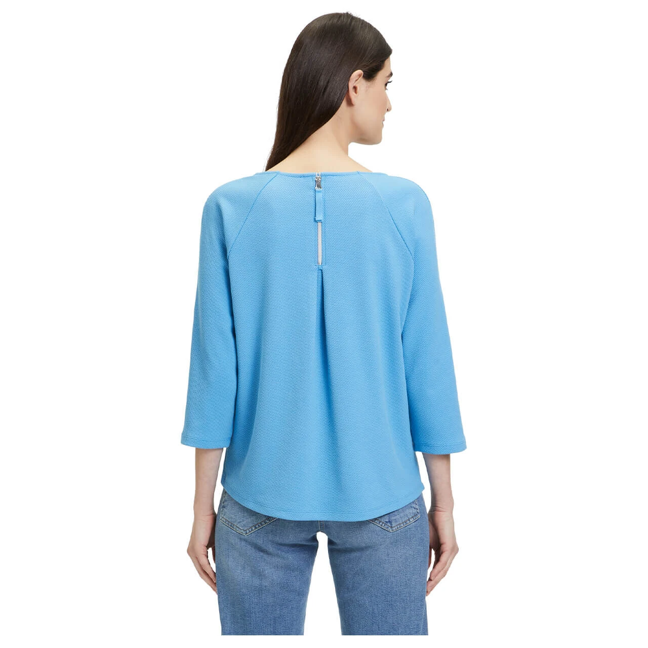 Betty Barclay Damen 3/4 Arm Sweatshirt Azure Blue 6 Betty Barclay Damen 3/4 Arm Sweatshirt Azure Blue – Bild 4