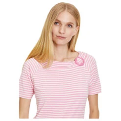 Betty Barclay Damen T-Shirt Cream Rose -Wellensteyn Shop betty barclay shirt kurz 1 2 arm rosa 1845 detail vorne
