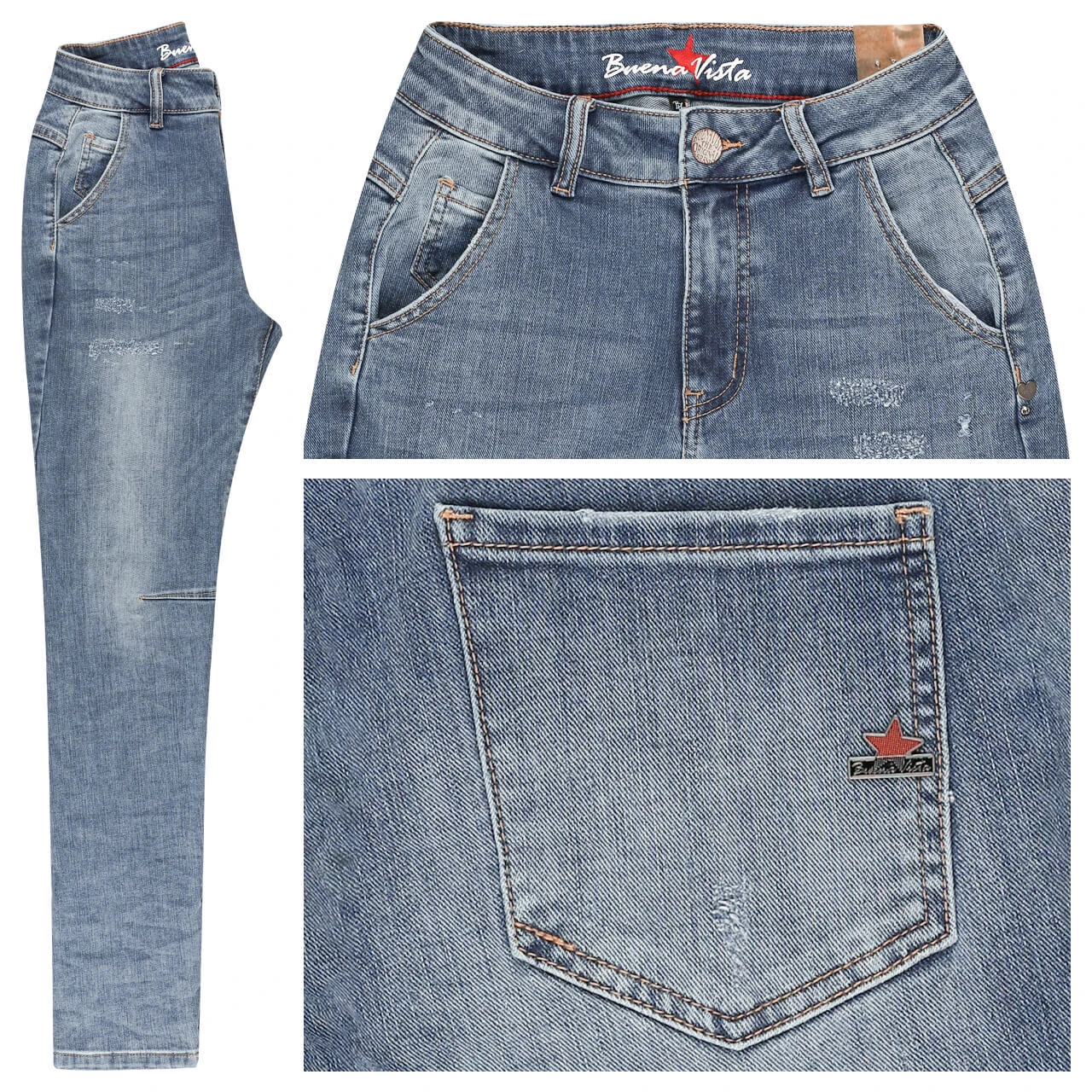 Buena Vista Aida Cropped Stretch Denim Jeans Bleach Denim 3 Buena Vista Aida Cropped Stretch Denim Jeans Bleach Denim