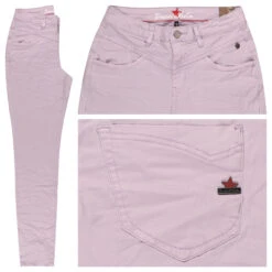 Buena Vista Florida-B Cropped Stretch Twill Ankle Baumwollhose Violet