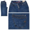 Buena Vista Malibu-Short Stretch Denim Jeans Middle Blue Washed