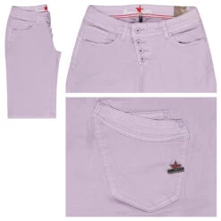 Buena Vista Malibu-Short Stretch Twill Baumwollhose Lavender