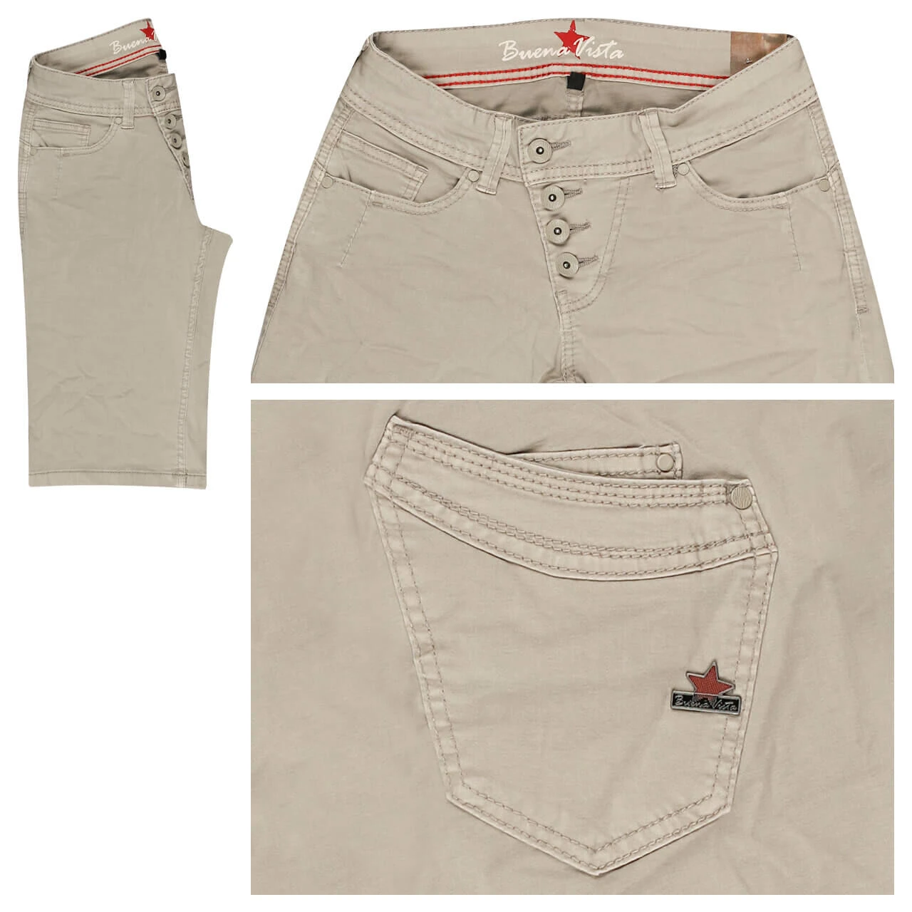 Buena Vista Malibu-Short Stretch Twill Baumwollhose Feather Salvia Green 3 Buena Vista Malibu-Short Stretch Twill Baumwollhose Feather Salvia Green