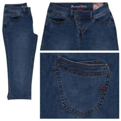 Buena Vista Malibu-Capri Stretch Denim Jeans Midstone