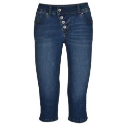 Buena Vista Malibu-Capri Stretch Denim Jeans Midstone -Wellensteyn Shop buena vista jeans malibu stretch capri 3 4 midstone 8077 ansicht