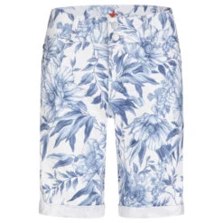 Buena Vista Tummyless-Short Stretch Twill Baumwollhose Blue Flower -Wellensteyn Shop buena vista jeans tummyless short stretch twill blue flower 5360 ansicht vorne