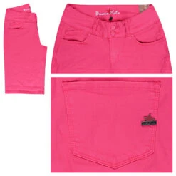 Buena Vista Tummyless-Short Stretch Twill Baumwollhose Intense Pink