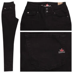 Buena Vista Tummyless Stretch Twill Baumwollhose Black