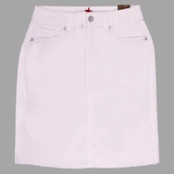 Buena Vista Malibu-Zip Skirt Stretch Twill Baumwollrock White