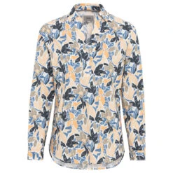 Camel Active Damen Langarm Bluse Broken White Floral Print