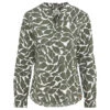 Camel Active Damen Langarm Bluse Olive Printed -Wellensteyn Shop camel active bluse gruen 92