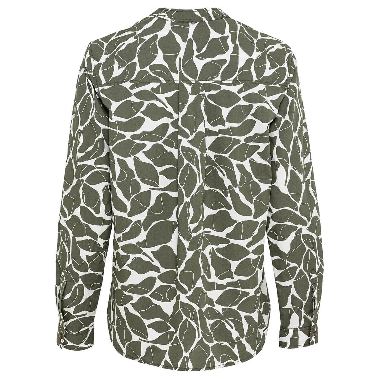 Camel Active Damen Langarm Bluse Olive Printed 4 Camel Active Damen Langarm Bluse Olive Printed – Bild 2