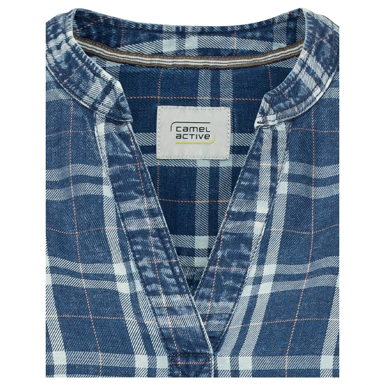 Camel Active Damen Langarm Bluse Indigo Blue Check 5 Camel Active Damen Langarm Bluse Indigo Blue Check – Bild 3