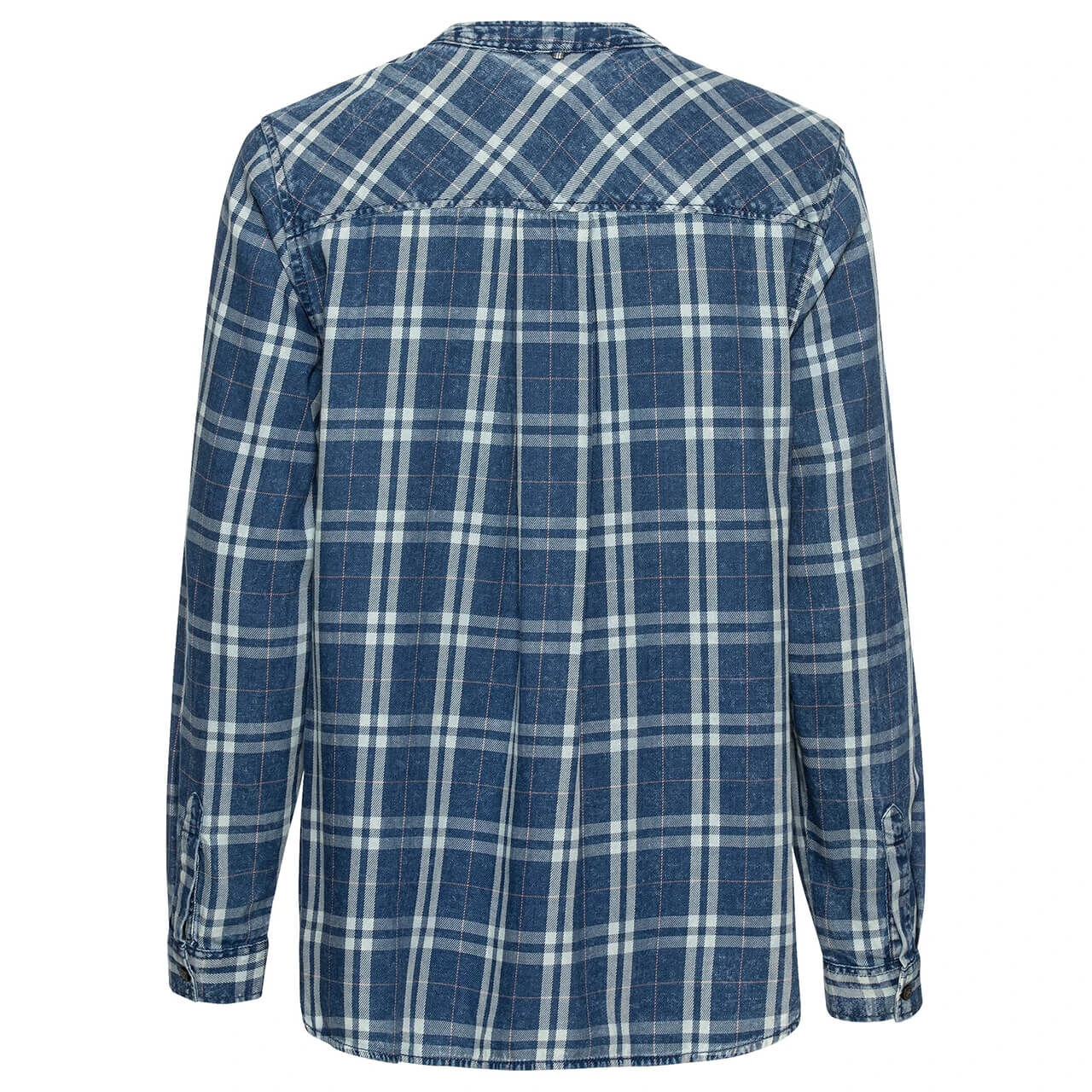 Camel Active Damen Langarm Bluse Indigo Blue Check 4 Camel Active Damen Langarm Bluse Indigo Blue Check – Bild 2