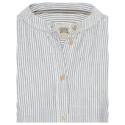 Camel Active Damen Kurzarm Bluse Dark Indigo -Wellensteyn Shop camel active hemdbluse blau 46 detail vorne