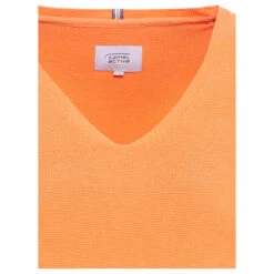 Camel Active Damen Pullover Safran -Wellensteyn Shop camel active knitwear strickpullover orange 64 detail