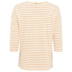 Camel Active Damen 3/4 Arm Shirt Safran Stripes 7 Camel Active Damen 3/4 Arm Shirt Safran Stripes -Wellensteyn Shop camel active rundhals t shirt orange 64 hinten