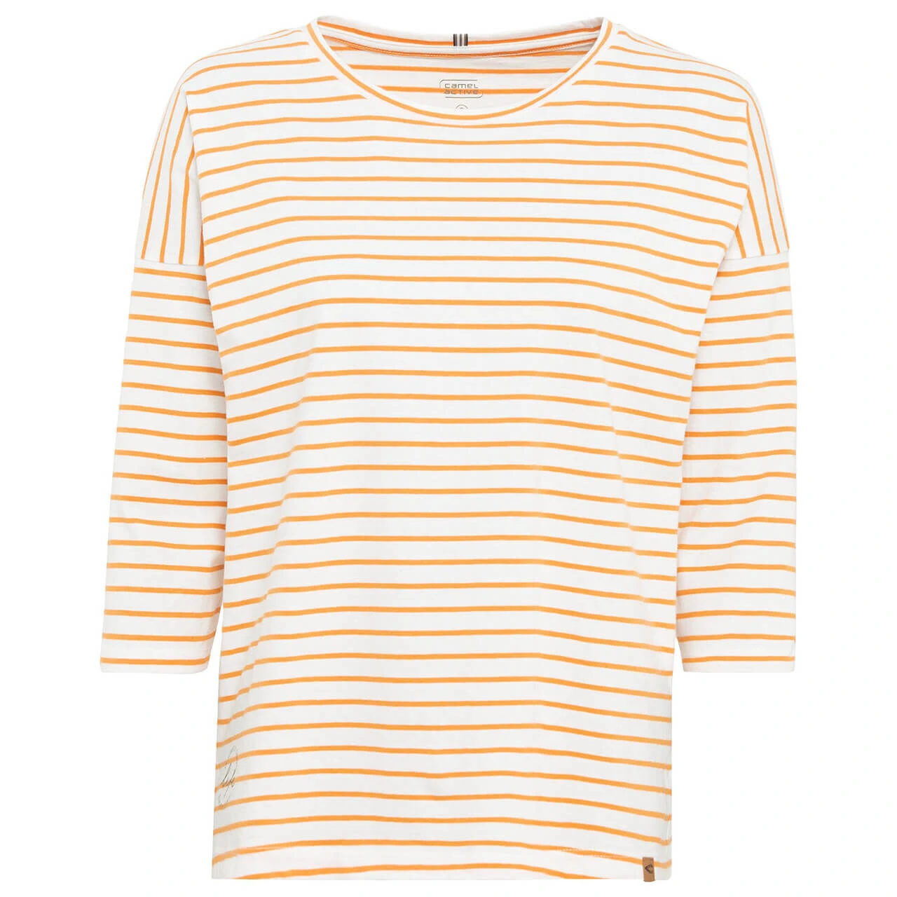 Camel Active Damen 3/4 Arm Shirt Safran Stripes 3 Camel Active Damen 3/4 Arm Shirt Safran Stripes