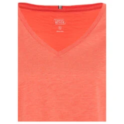 Camel Active Damen T-Shirt Coral Red -Wellensteyn Shop camel active t shirt rot 53 detail vorne