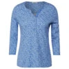 Cecil Damen 3/4 Arm Shirt Minimal Tunic Water Blue 2 Cecil Damen 3/4 Arm Shirt Minimal Tunic Water Blue -Wellensteyn Shop cecil 2 colored minimal tunic shirt blau 25298