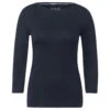 Cecil Damen 3/4 Arm Shirt Basic Boatneck Universal Blue -Wellensteyn Shop cecil basic boatneck 3 4 arm shirt blau 15512