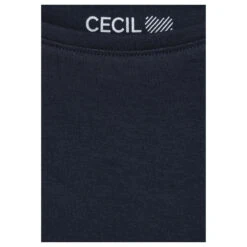 Cecil Damen 3/4 Arm Shirt Basic Boatneck Universal Blue -Wellensteyn Shop cecil basic boatneck 3 4 arm shirt blau 15512 detail