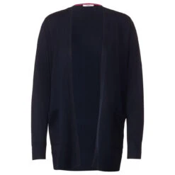 Cecil Damen Long Strickjacke Basic Open Cardigan Night Sky Blue